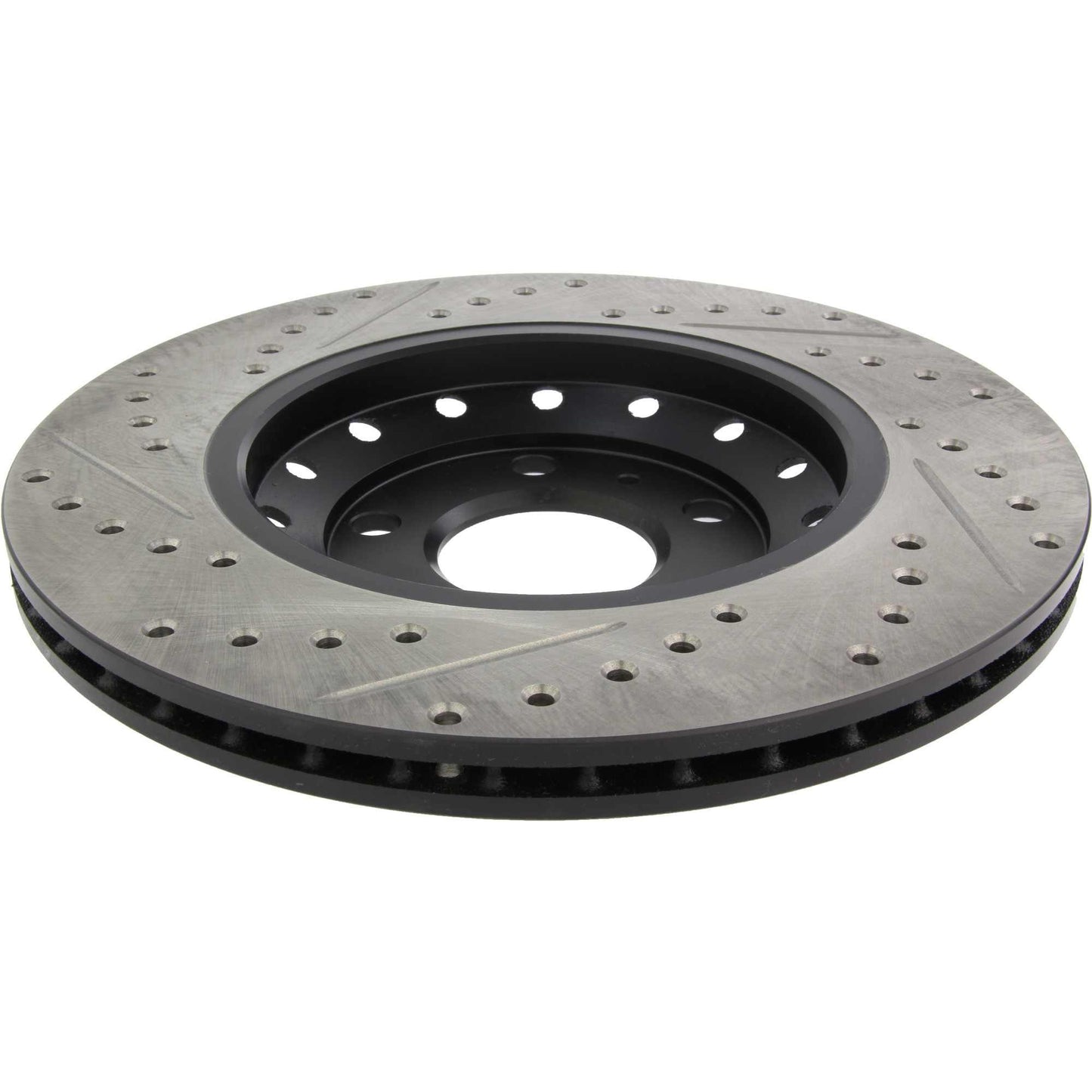 StopTech Sport Drilled/Slotted Brake Rotor; Rear Left