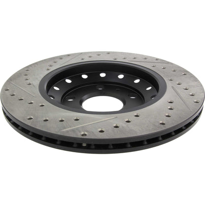 StopTech Sport Drilled/Slotted Brake Rotor; Rear Left