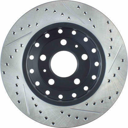 StopTech Sport Drilled/Slotted Brake Rotor; Rear Right