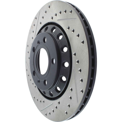StopTech Sport Drilled/Slotted Brake Rotor; Rear Right