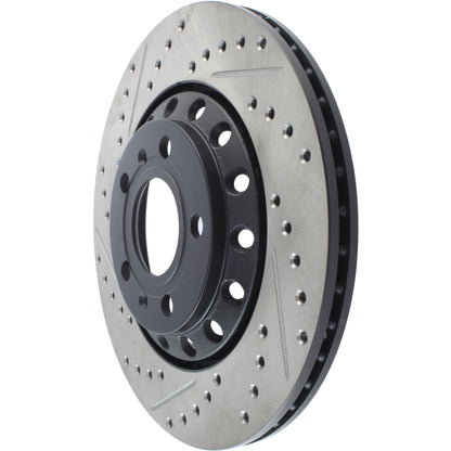 StopTech Sport Drilled/Slotted Brake Rotor; Rear Right