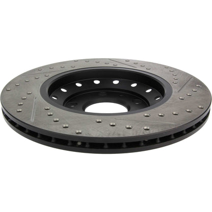 StopTech Sport Drilled/Slotted Brake Rotor; Rear Right
