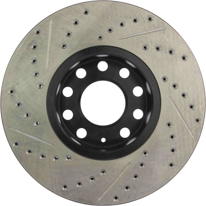 StopTech Sport Drilled/Slotted Brake Rotor; Front Left