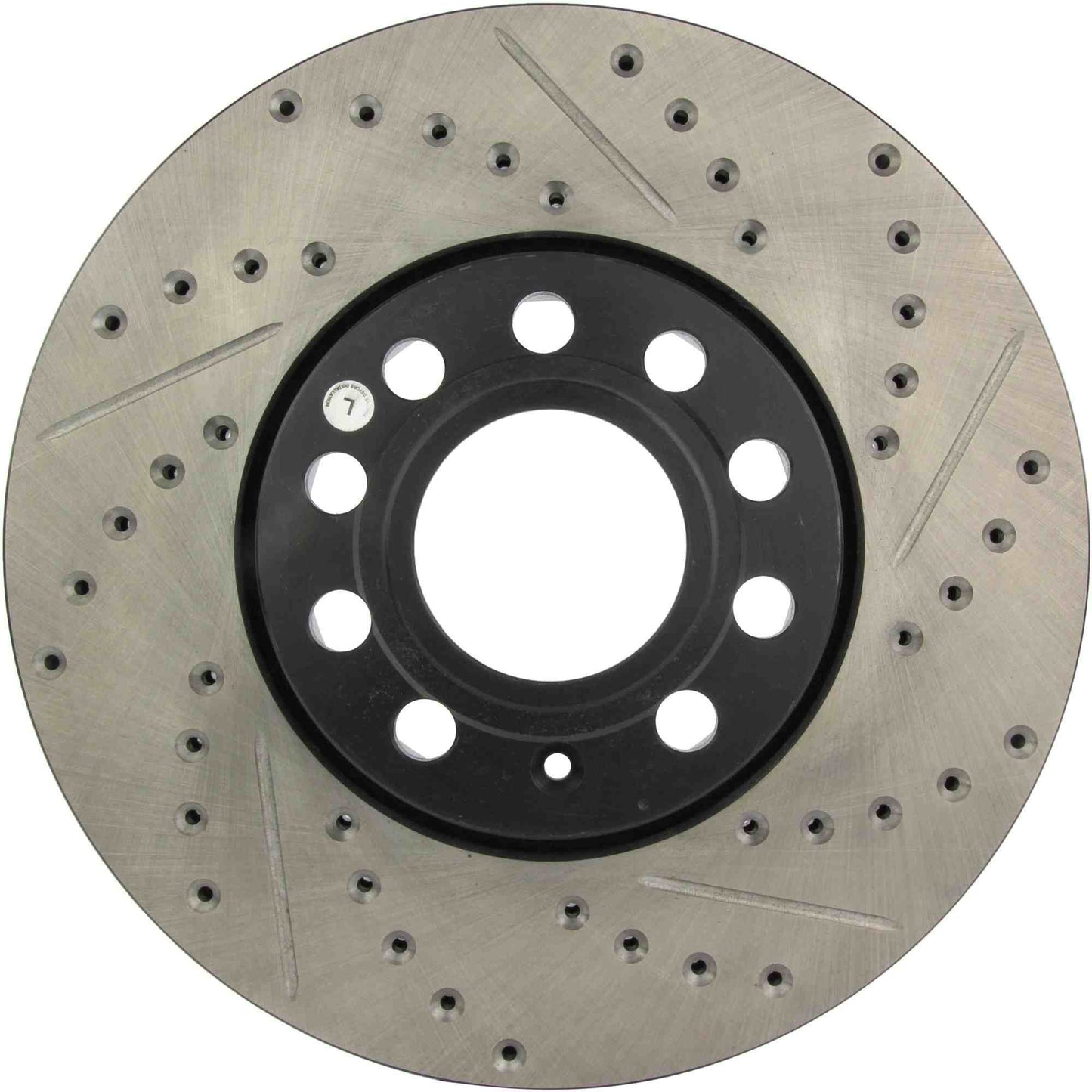StopTech Sport Drilled/Slotted Brake Rotor; Front Left