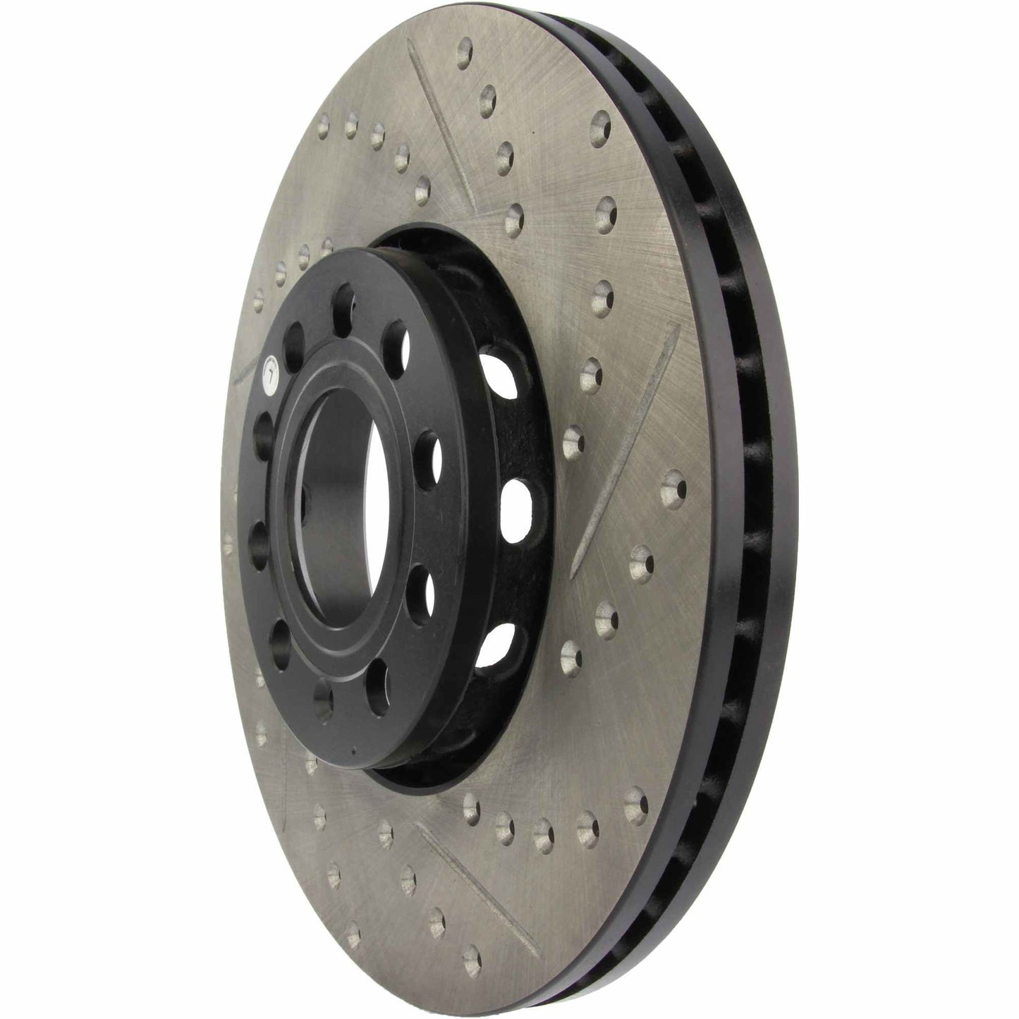 StopTech Sport Drilled/Slotted Brake Rotor; Front Left