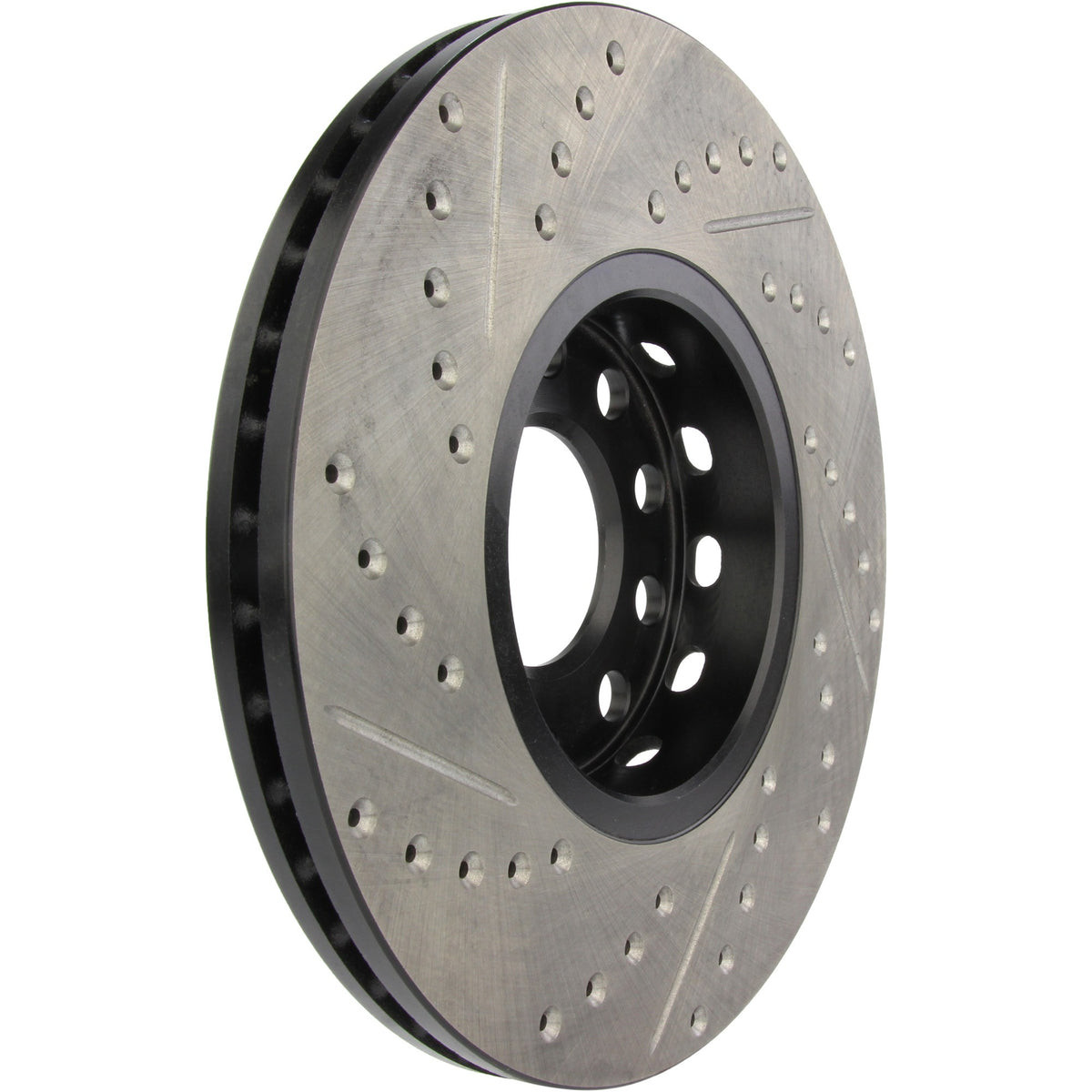 StopTech Sport Drilled/Slotted Brake Rotor; Front Left