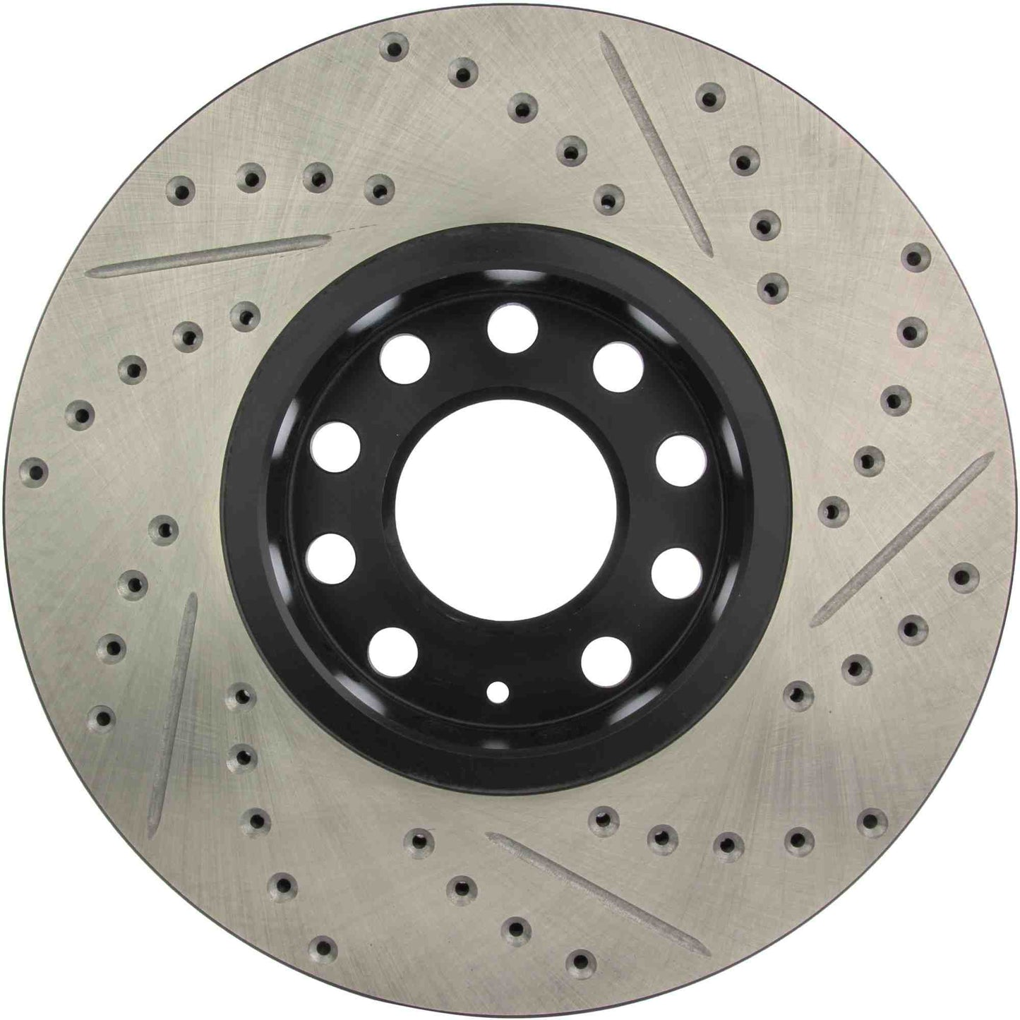 StopTech Sport Drilled/Slotted Brake Rotor; Front Right