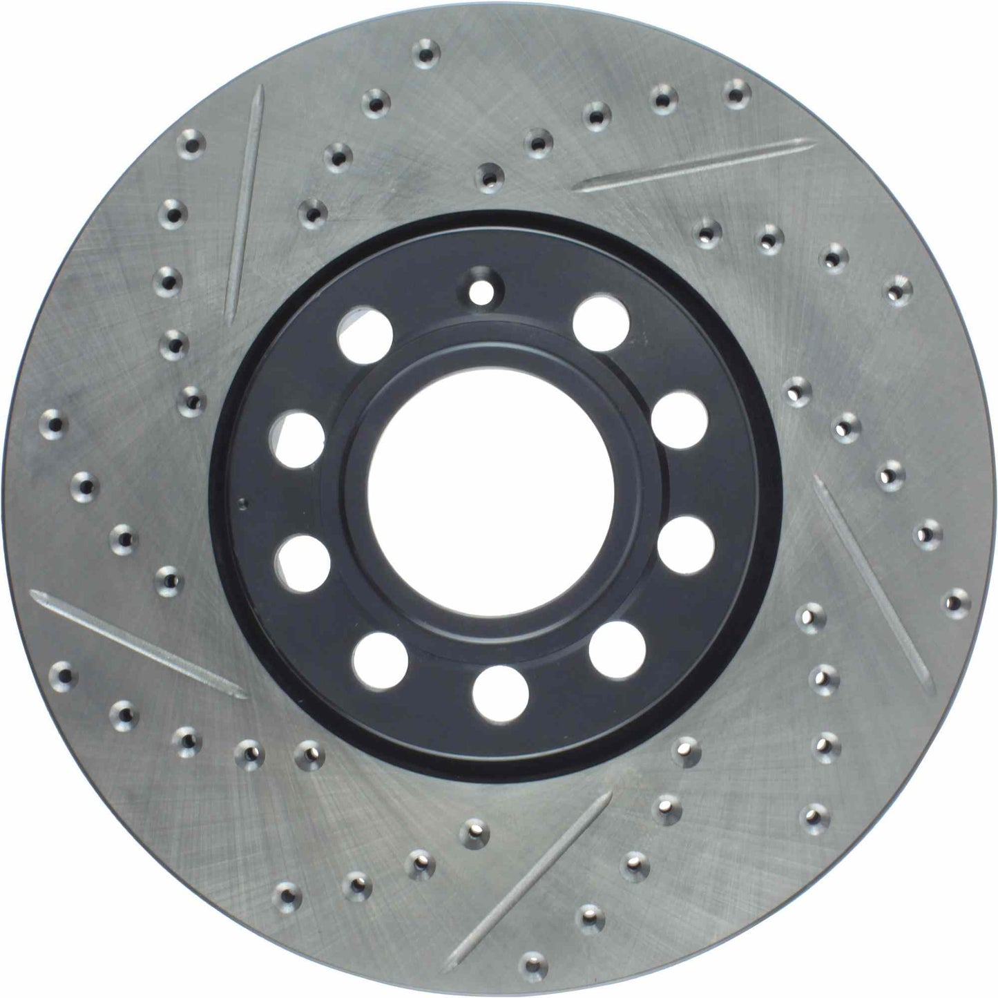 StopTech Sport Drilled/Slotted Brake Rotor; Front Right