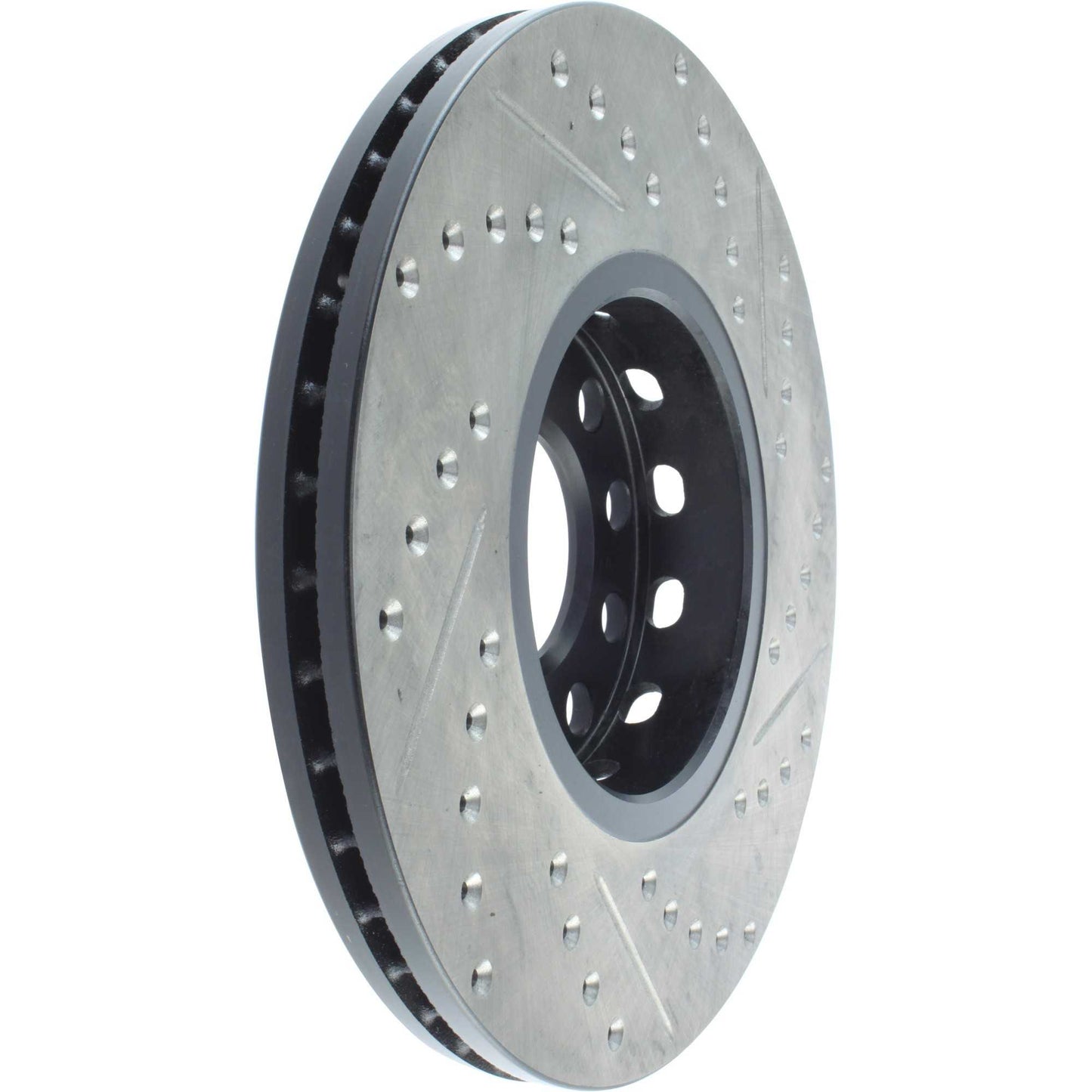 StopTech Sport Drilled/Slotted Brake Rotor; Front Right