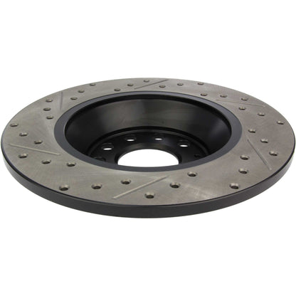 StopTech Sport Drilled/Slotted Brake Rotor; Rear Left