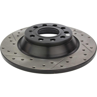 StopTech Sport Drilled/Slotted Brake Rotor; Rear Right
