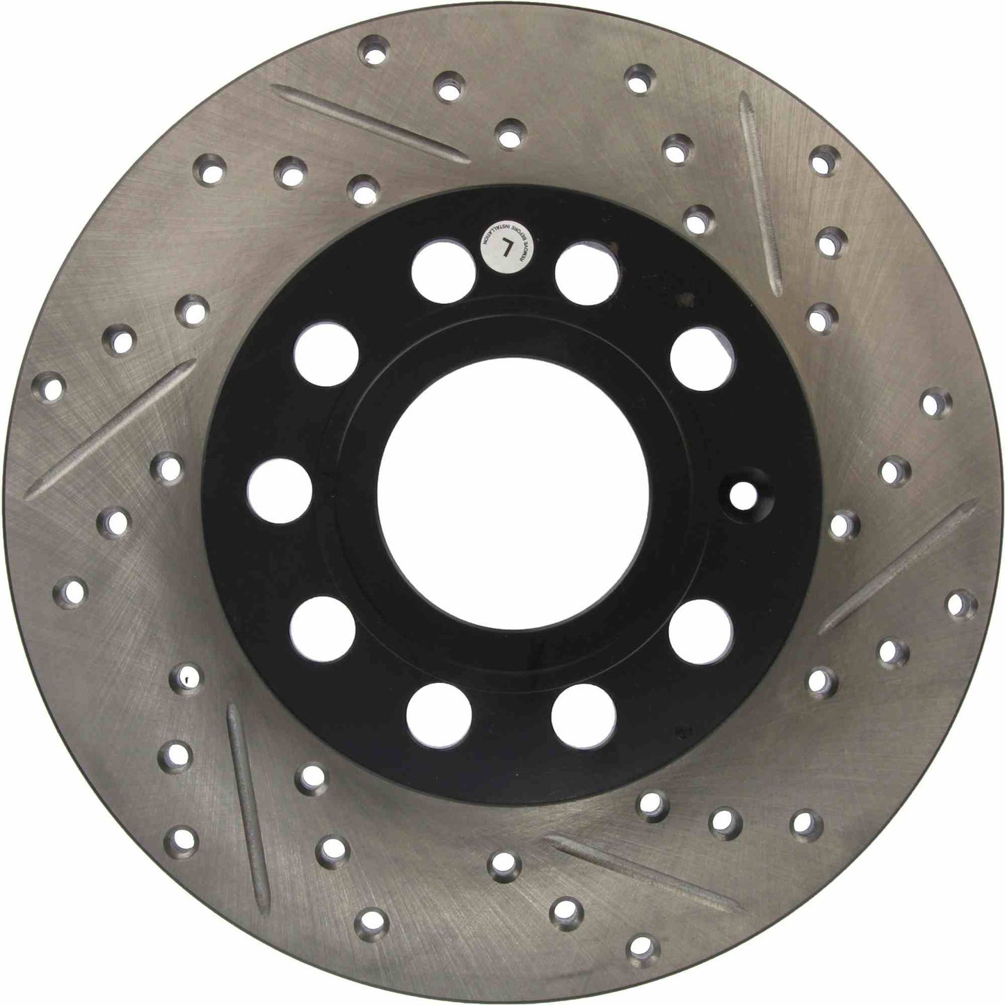 StopTech Sport Drilled/Slotted Brake Rotor; Rear Left