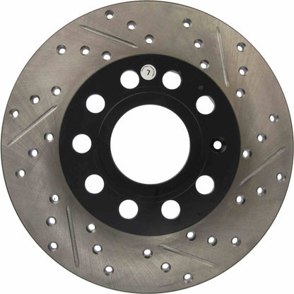 StopTech Sport Drilled/Slotted Brake Rotor; Rear Left