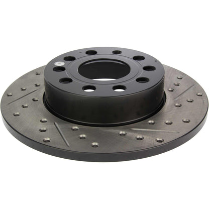 StopTech Sport Drilled/Slotted Brake Rotor; Rear Left