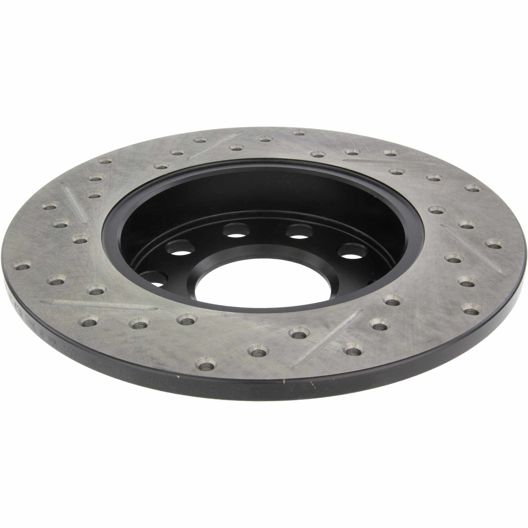 StopTech 01-08 Audi A4 SportStop Cryo Slotted & Drilled Rear Left Rotor 127.33106CL
