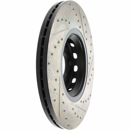 StopTech Sport Drilled/Slotted Brake Rotor; Front Right