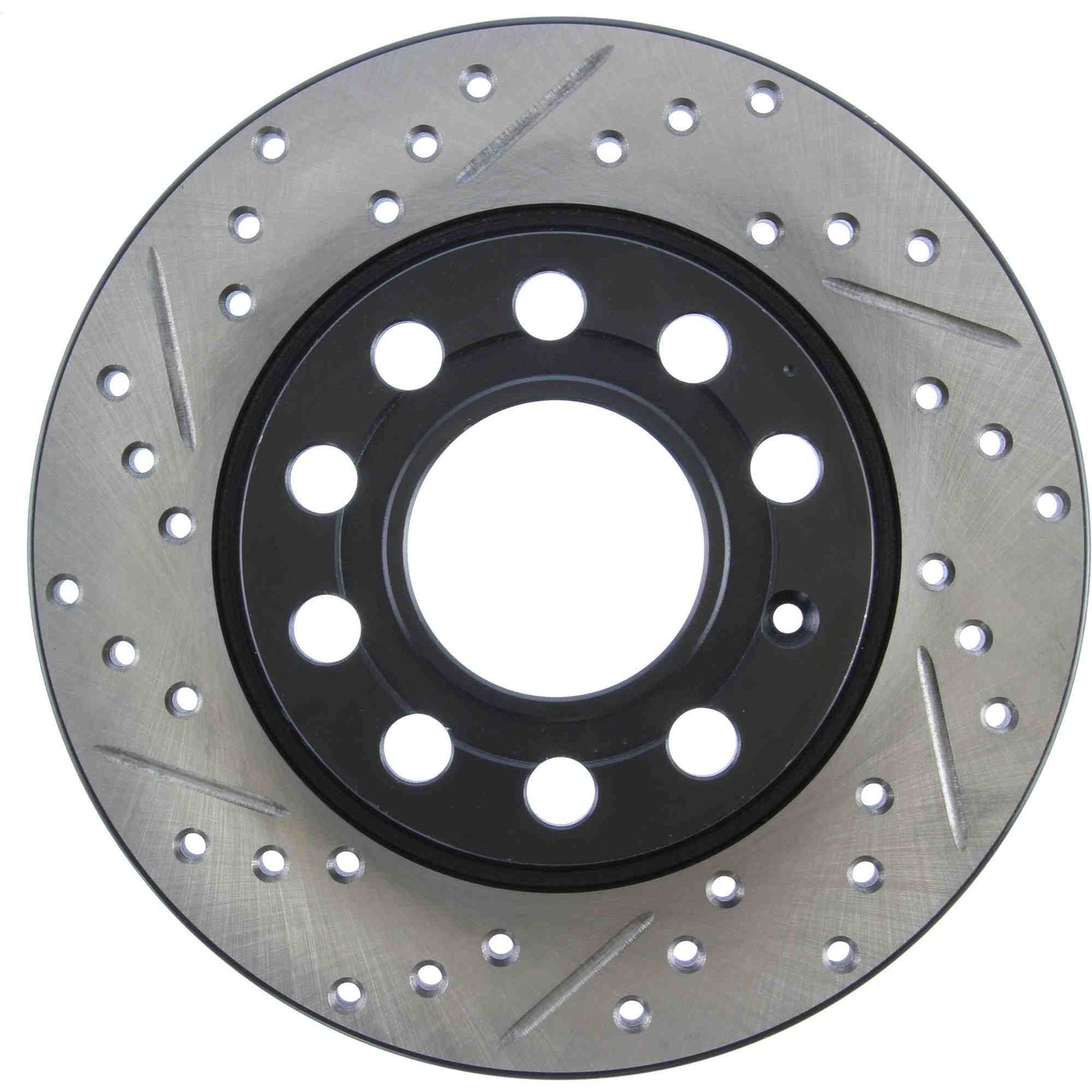 StopTech 01-08 Audi A4 / 02-06 A4 Quattro Sportstop Cryo Slotted & Drilled Rear Passenger Side Rotor 127.33108CR