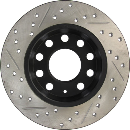 StopTech Sport Drilled/Slotted Brake Rotor; Rear Left