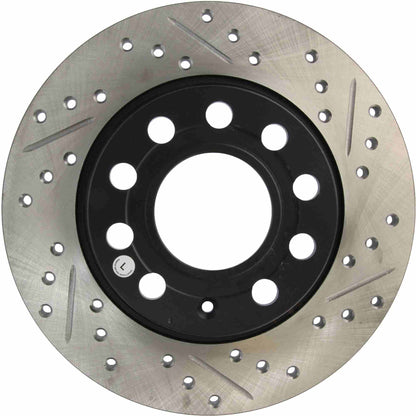 StopTech Sport Drilled/Slotted Brake Rotor; Rear Left