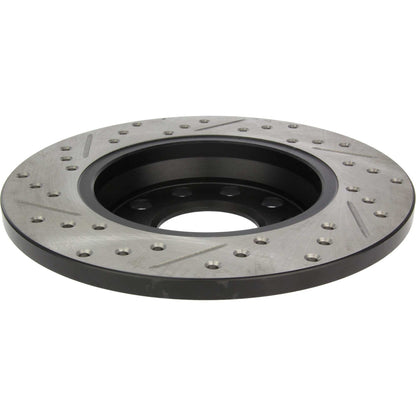 StopTech Sport Drilled/Slotted Brake Rotor; Rear Left