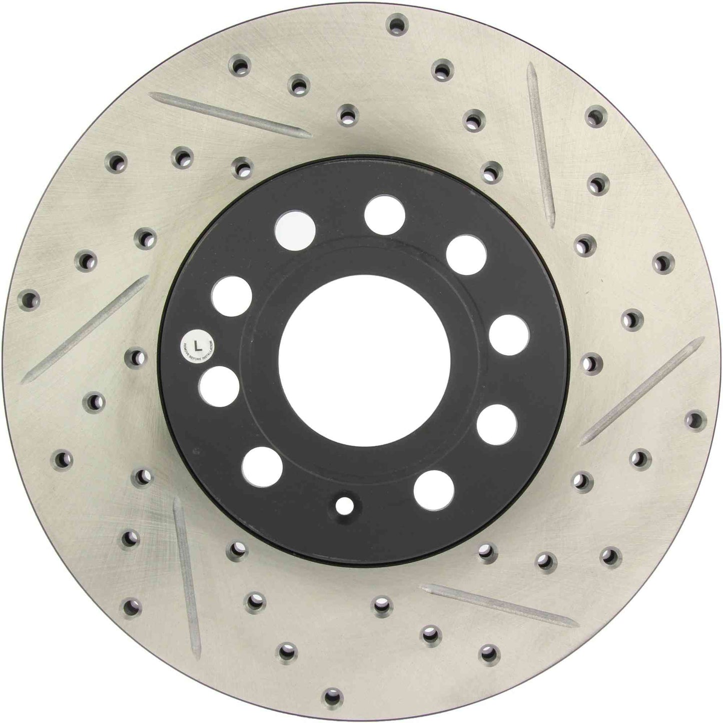 StopTech Sport Drilled/Slotted Brake Rotor;Front And Rear Left