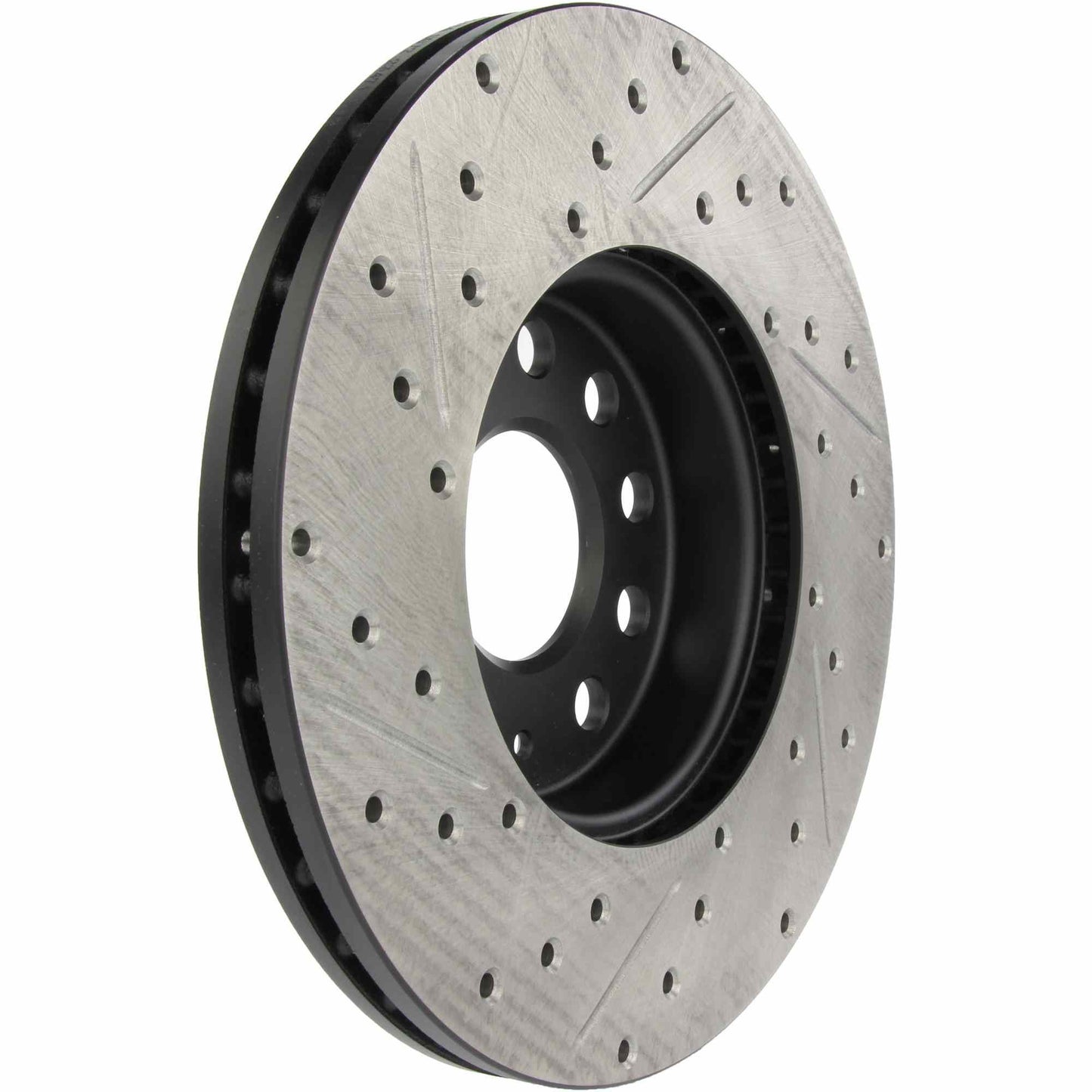 StopTech Sport Drilled/Slotted Brake Rotor;Front And Rear Left