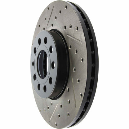 StopTech Sport Drilled/Slotted Brake Rotor;Front And Rear Right