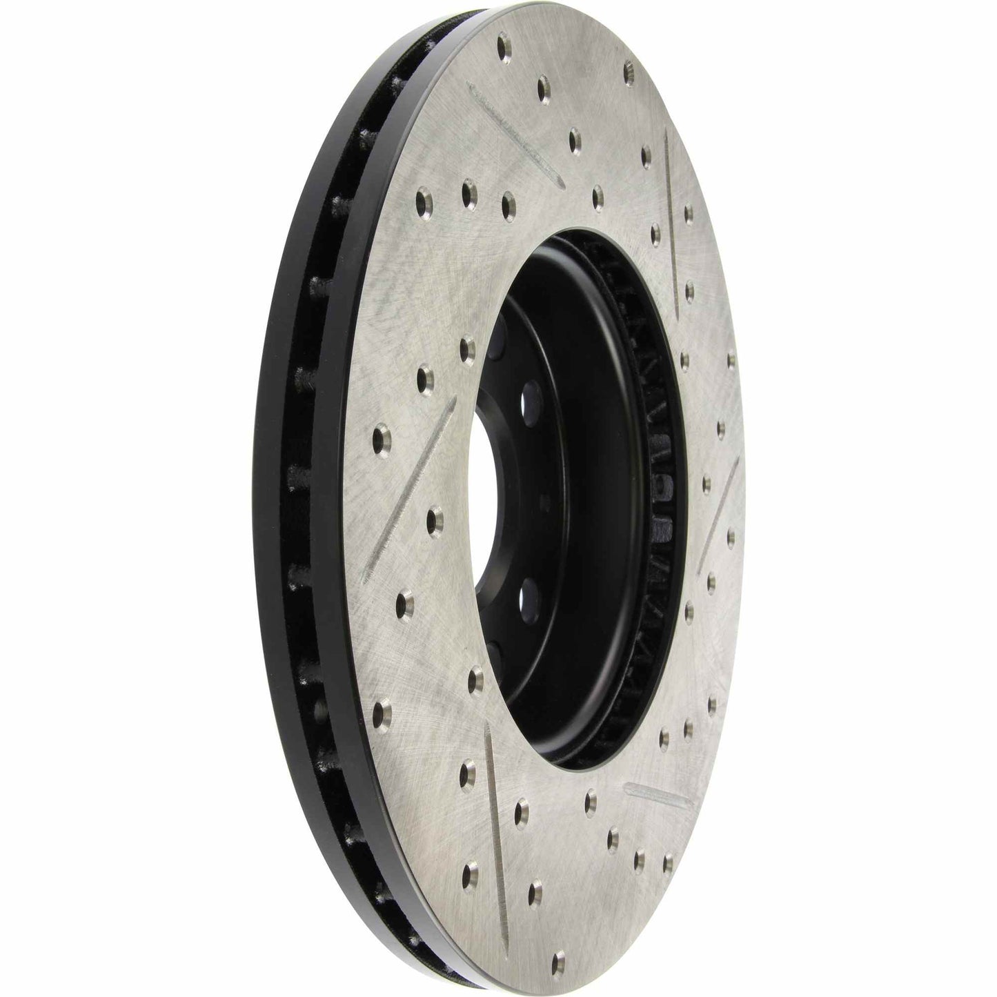 StopTech Sport Drilled/Slotted Brake Rotor;Front And Rear Right