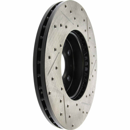 StopTech Sport Drilled/Slotted Brake Rotor;Front And Rear Right