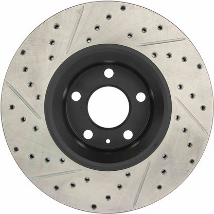 StopTech Sport Drilled/Slotted Brake Rotor; Front Left