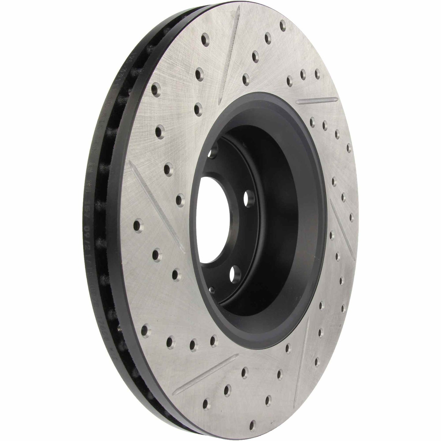 StopTech Sport Drilled/Slotted Brake Rotor; Front Left