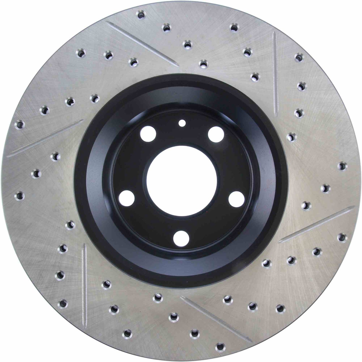 StopTech Sport Drilled/Slotted Brake Rotor; Front Right
