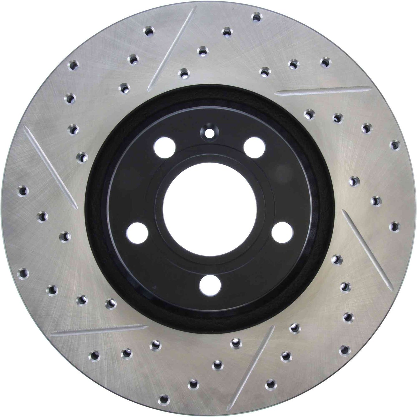 StopTech Sport Drilled/Slotted Brake Rotor; Front Right