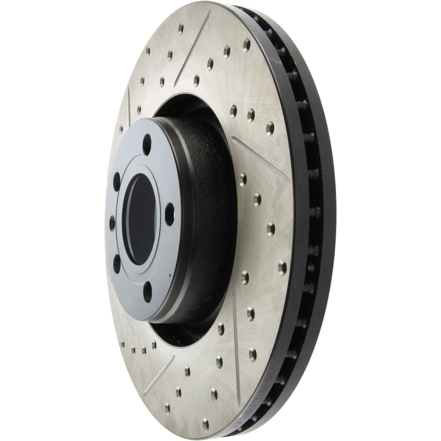StopTech Sport Drilled/Slotted Brake Rotor; Front Right