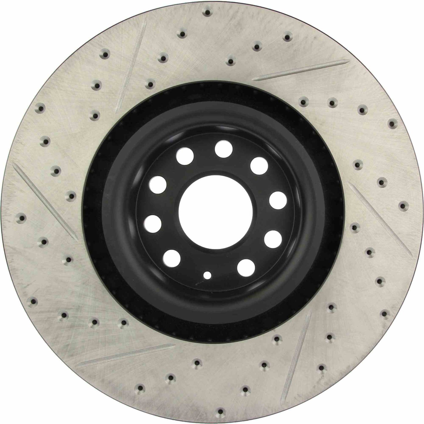 StopTech 08-12 Audi S3 SportStop Cryo Slotted & Drilled Front Left Rotor 127.33112CL