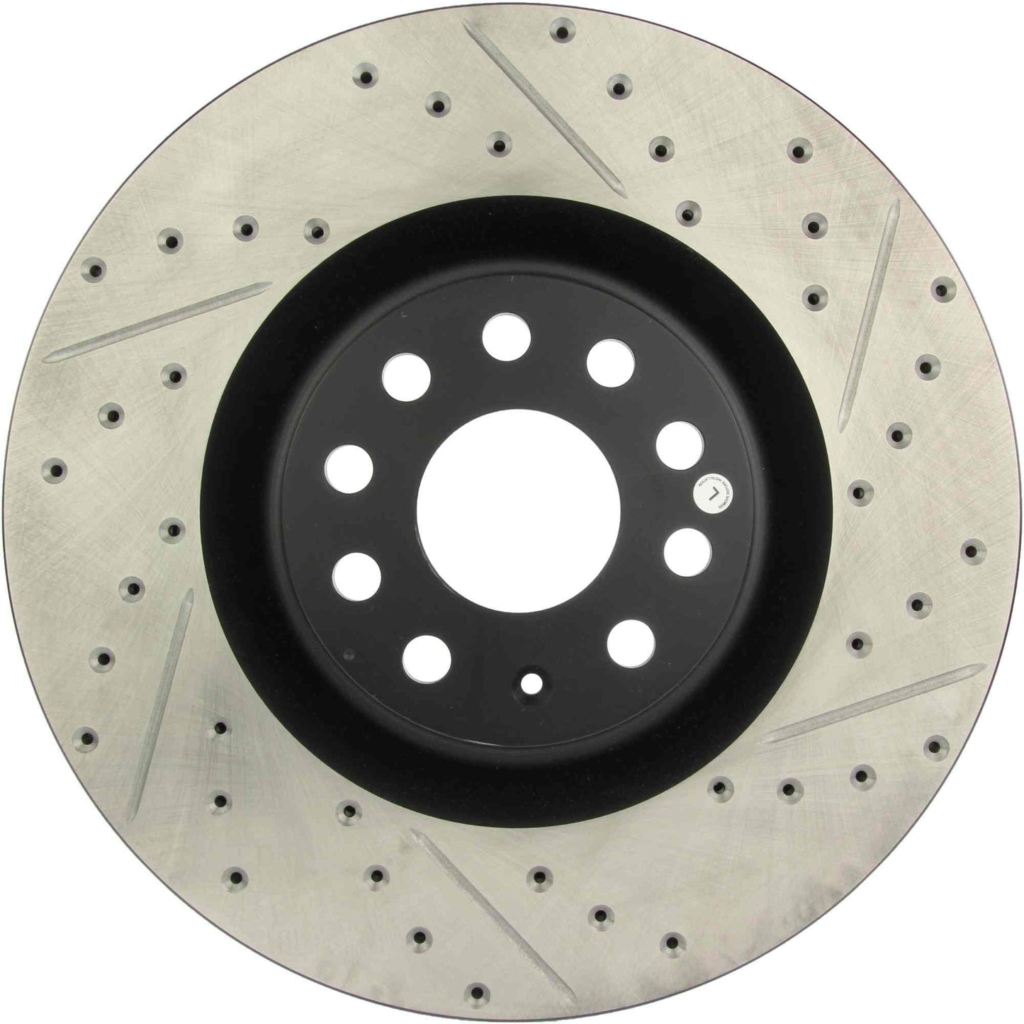 StopTech 08-12 Audi S3 SportStop Cryo Slotted & Drilled Front Left Rotor 127.33112CL