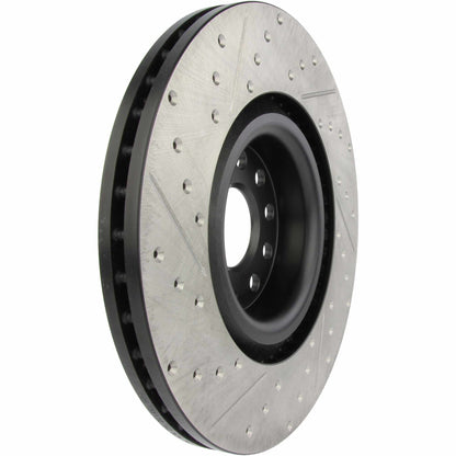 StopTech 08-12 Audi S3 SportStop Cryo Slotted & Drilled Front Left Rotor 127.33112CL