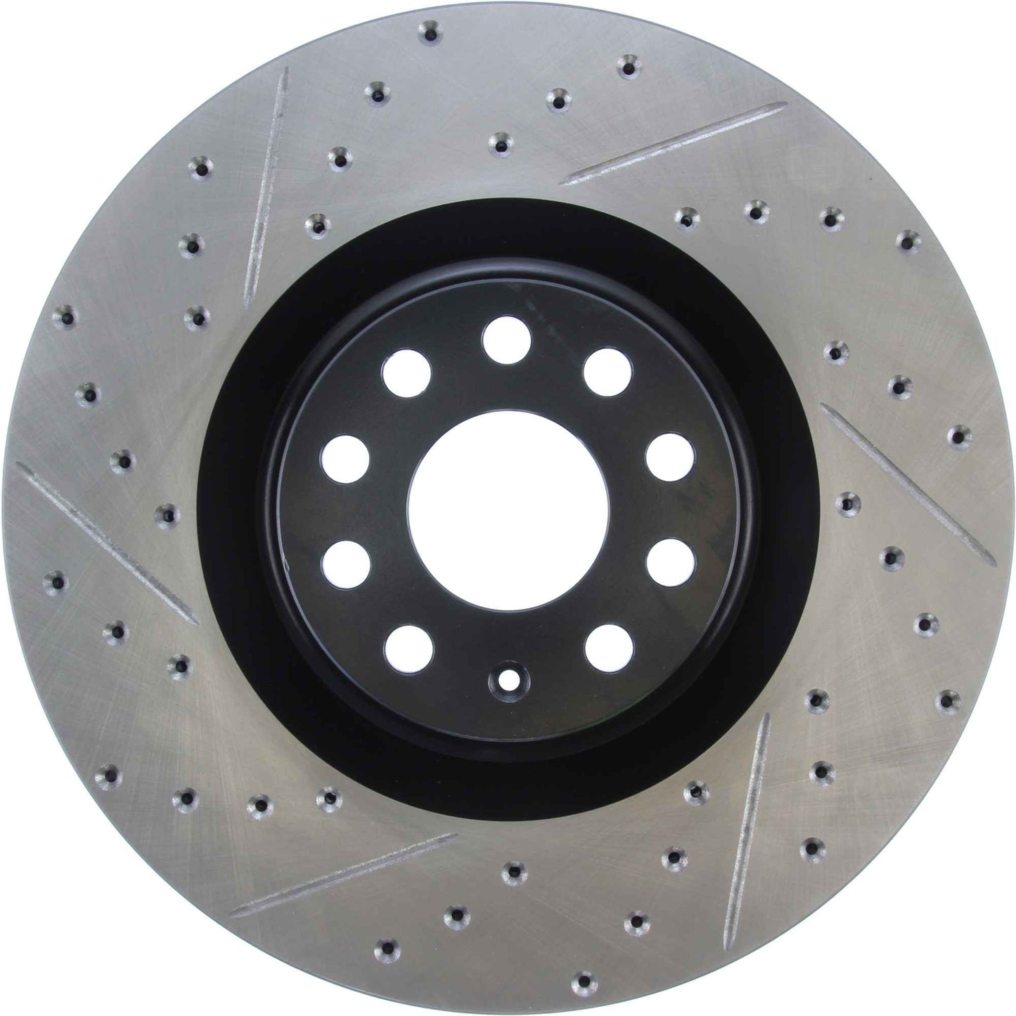 StopTech 08-12 Audi S3 SportStop Cryo Slotted & Drilled Front Right Rotor 127.33112CR
