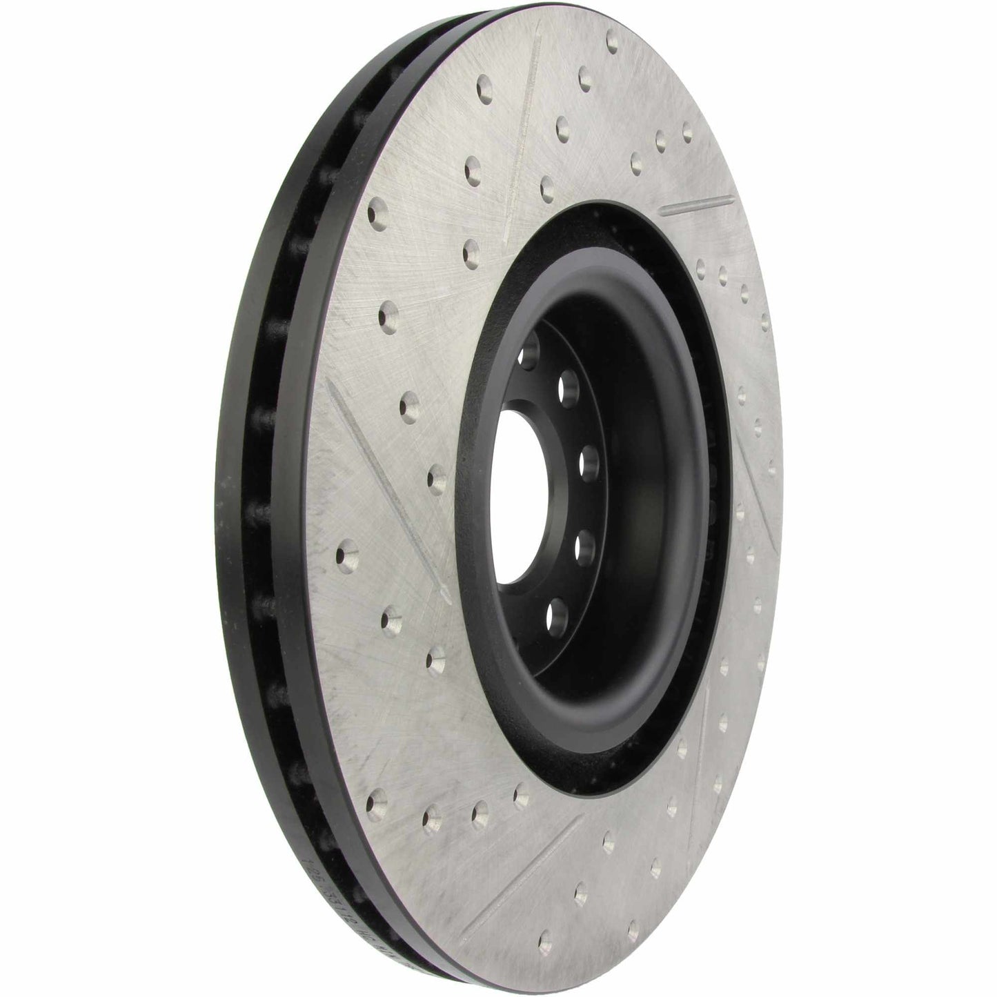 StopTech Sport Drilled/Slotted Brake Rotor; Front Left