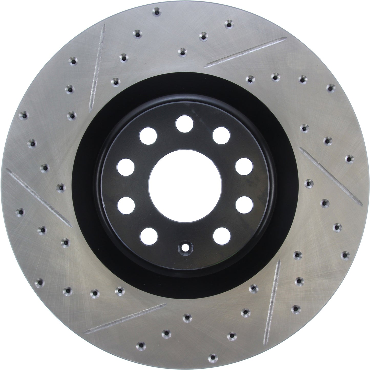 StopTech Sport Drilled/Slotted Brake Rotor; Front Right