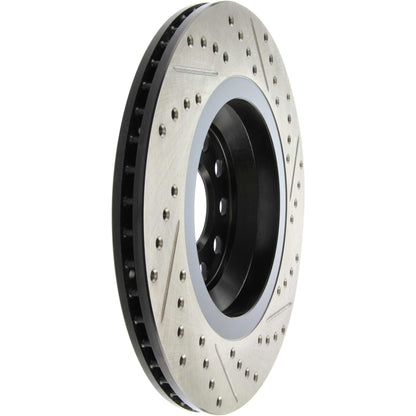StopTech Sport Drilled/Slotted Brake Rotor; Rear Right