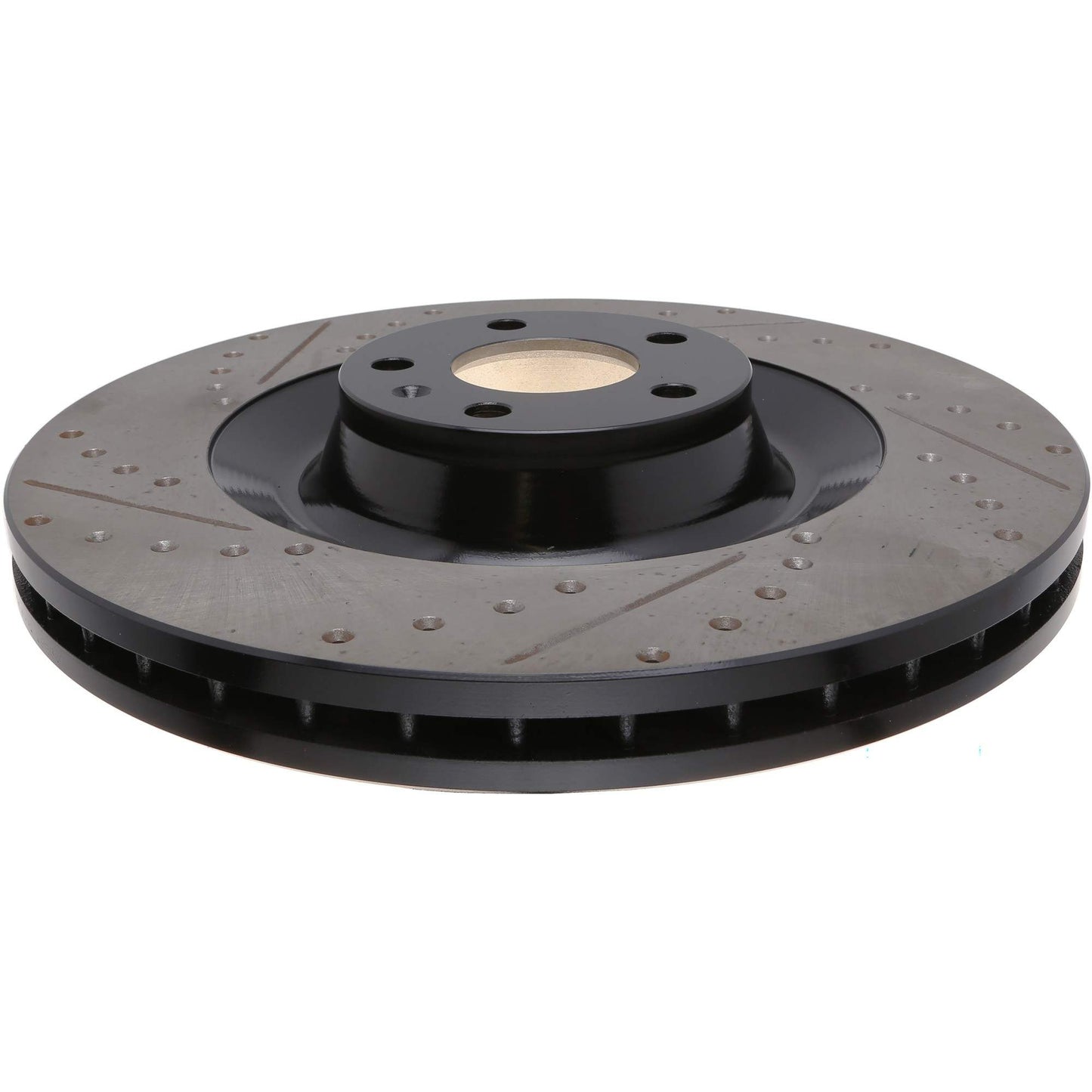 StopTech Sport Drilled/Slotted Brake Rotor; Front Right