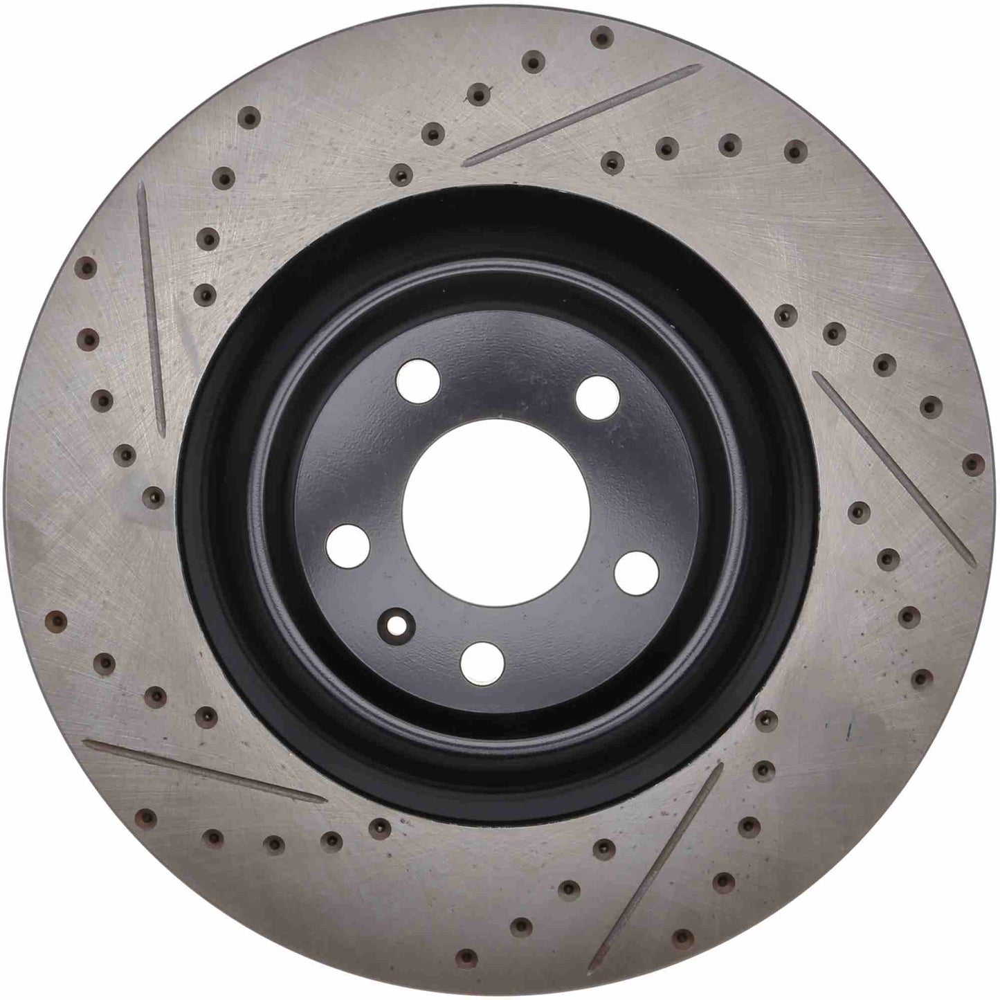 StopTech Sport Drilled/Slotted Brake Rotor; Front Right