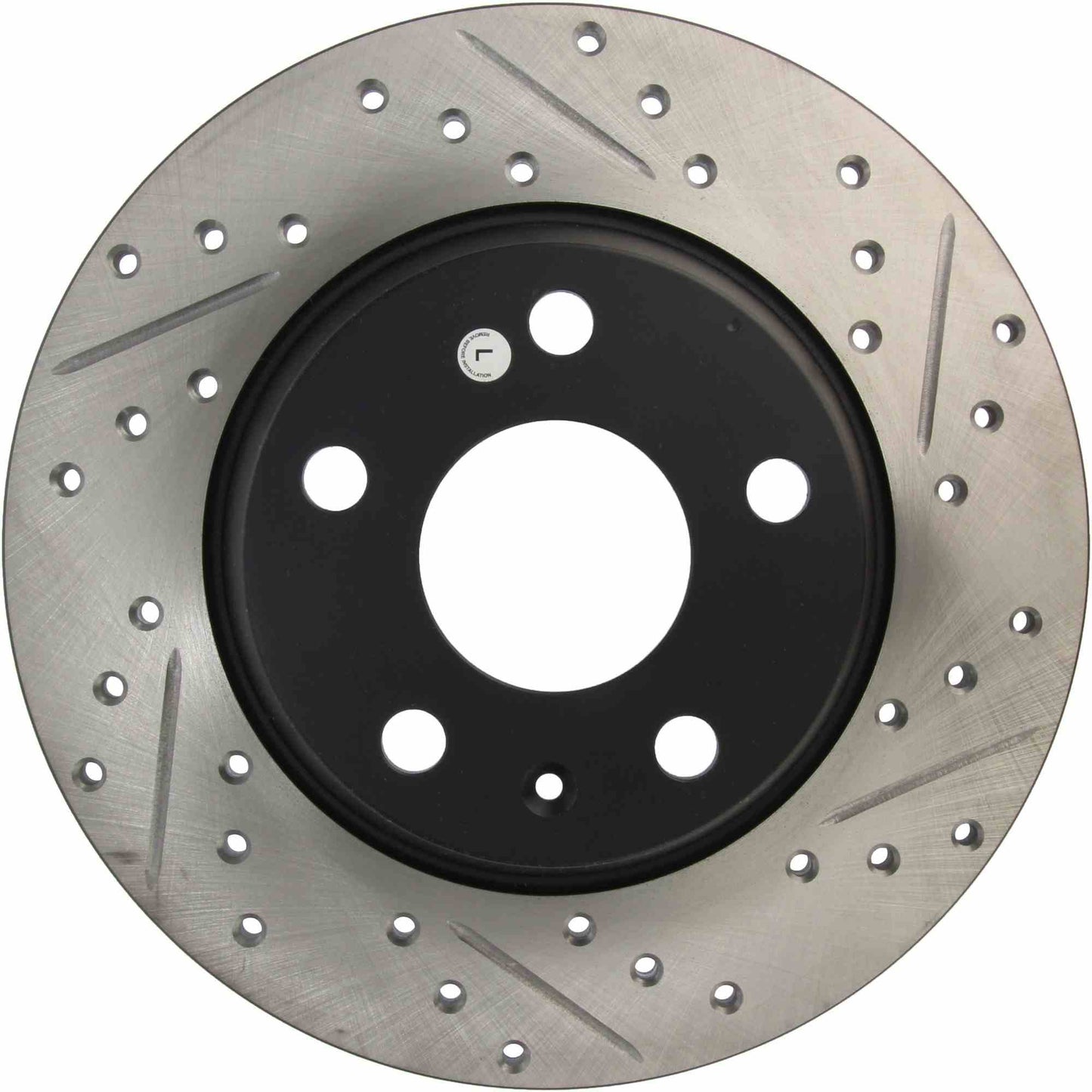 StopTech Sport Drilled/Slotted Brake Rotor; Rear Left