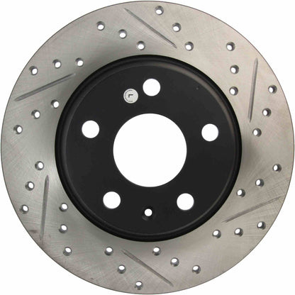 StopTech Sport Drilled/Slotted Brake Rotor; Rear Left
