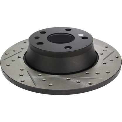 StopTech Sport Drilled/Slotted Brake Rotor; Rear Left