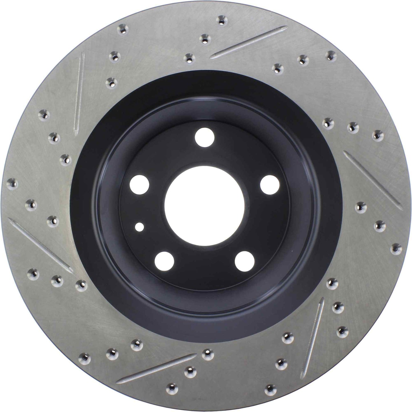 StopTech Sport Drilled/Slotted Brake Rotor; Rear Left