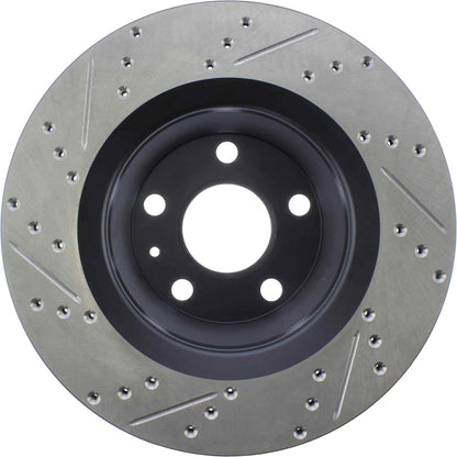 StopTech Sport Drilled/Slotted Brake Rotor; Rear Left
