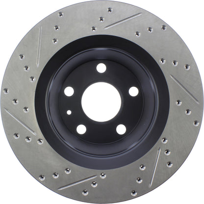 StopTech Sport Drilled/Slotted Brake Rotor; Rear Left