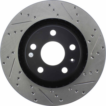 StopTech Sport Drilled/Slotted Brake Rotor; Rear Left